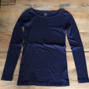 J. Crew navy blue painters t-shirt